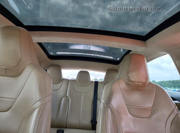 5YJSA1E28GF168129 2016 TESLA MODEL Коричневый Вид задних сидений