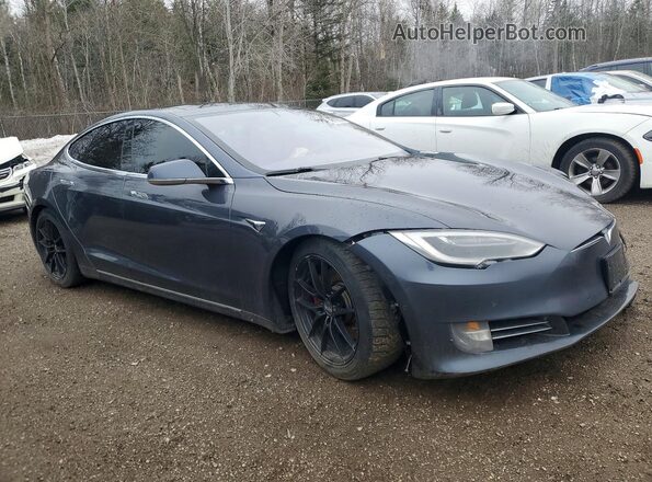5YJSA1E28HF223602 2017 TESLA MODEL Серый Передняя правая четверть