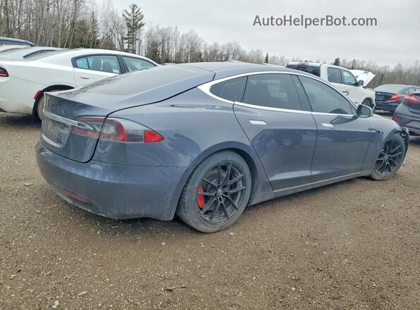 5YJSA1E28HF223602 2017 TESLA MODEL Серый Задняя правая четверть