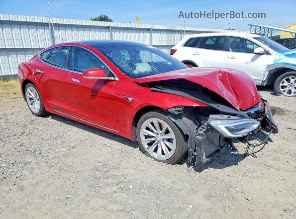 5YJSA1E28JF297429 2018 TESLA MODEL Красный Передняя правая четверть