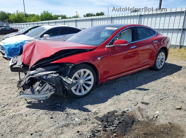 5YJSA1E28JF297429 2018 TESLA MODEL Красный Передняя левая четверть