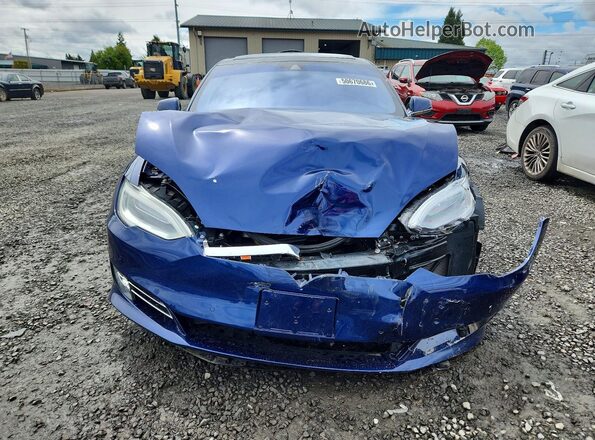 5YJSA1E29GF147547 2016 TESLA MODEL Синий Вид спереди