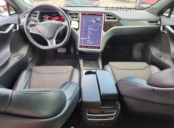5YJSA1E29HF209031 2017 TESLA MODEL Gray Widok deski rozdzielczej
