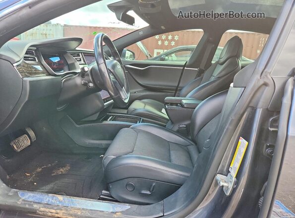 5YJSA1E29HF209031 2017 TESLA MODEL Gray Widok wnętrza z przodu
