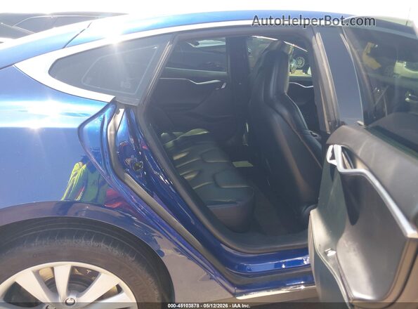 5YJSA1E2XGF127257 2016 TESLA MODEL S Синий Вид наклейки с VIN-кодом