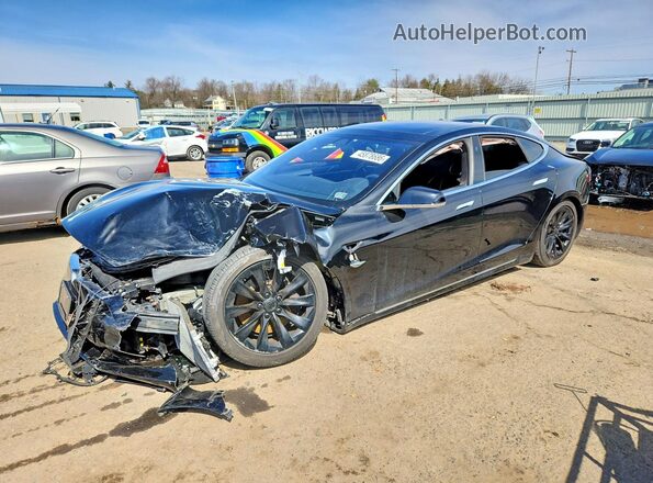 5YJSA1E2XHF190831 2017 TESLA MODEL Black Vista tres cuartos delantera izquierda