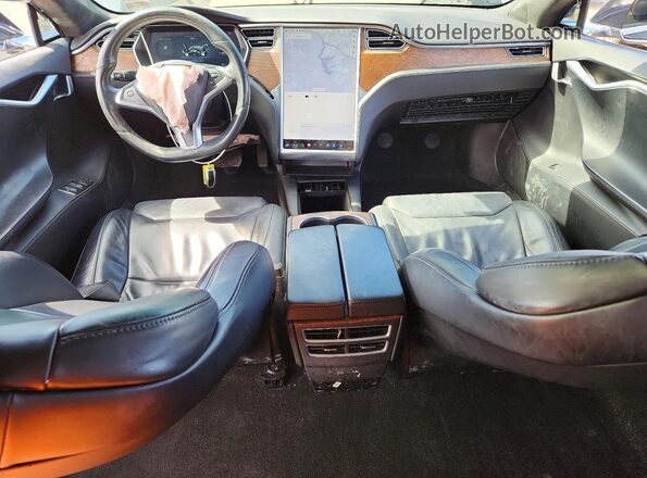 5YJSA1E2XHF190831 2017 TESLA MODEL Black Vista del salpicadero