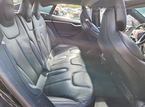 5YJSA1E2XHF190831 2017 TESLA MODEL Black Vista de los asientos traseros
