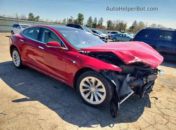 5YJSA1E2XHF198587 2017 TESLA MODEL Красный Передняя правая четверть