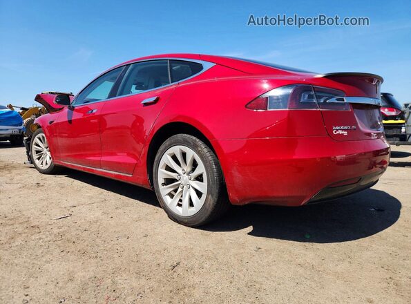 5YJSA1E2XHF198587 2017 TESLA MODEL Красный Задняя левая четверть