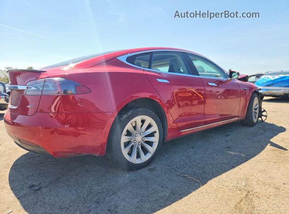 5YJSA1E2XHF198587 2017 TESLA MODEL Красный Задняя правая четверть