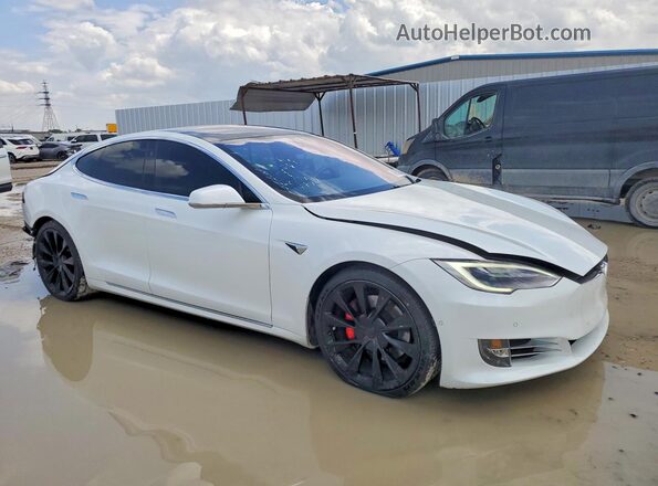 5YJSA1E46KF337297 2019 TESLA MODEL Белый Передняя правая четверть