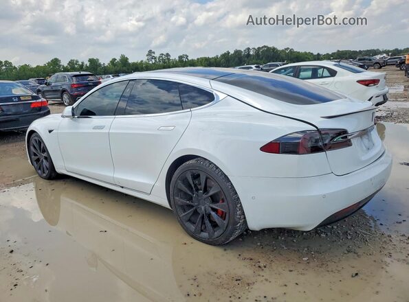 5YJSA1E46KF337297 2019 TESLA MODEL Белый Задняя левая четверть
