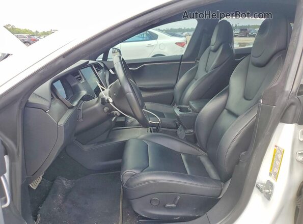 5YJSA1E46KF337297 2019 TESLA MODEL Белый Вид салона спереди