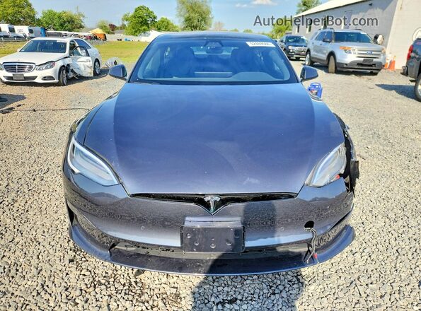 5YJSA1E55MF442103 2021 TESLA MODEL Gray Դիմացի տեսք