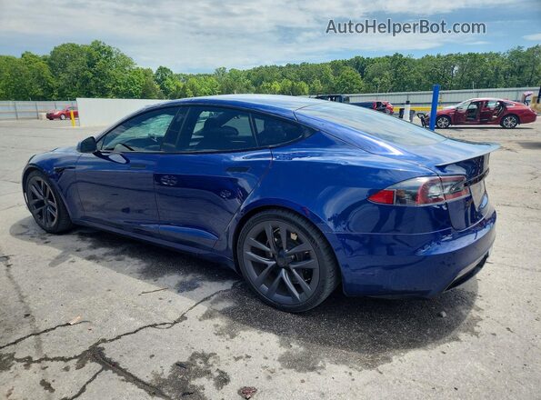 5YJSA1E63MF434221 2021 TESLA MODEL Blue Tył lewy