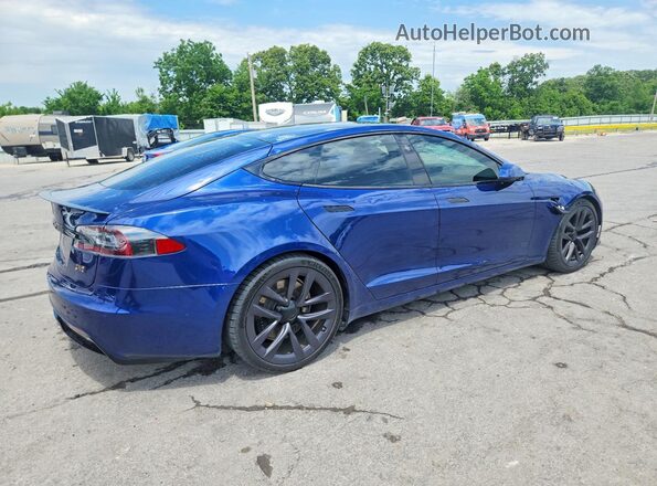 5YJSA1E63MF434221 2021 TESLA MODEL Blue Tył prawy