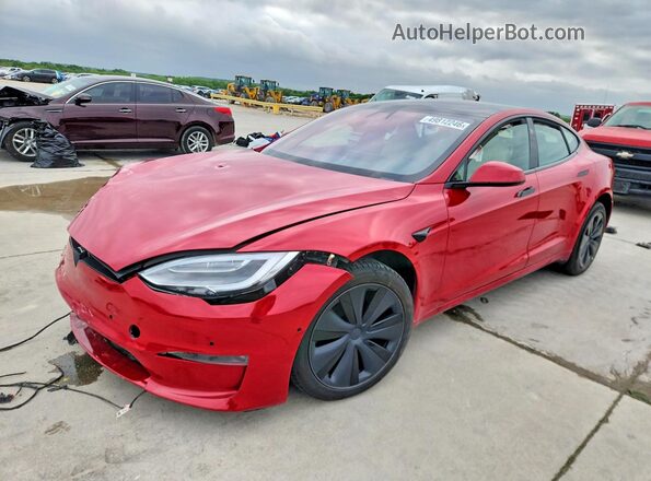 5YJSA1E65MF438657 2021 TESLA MODEL Red Vista tres cuartos delantera izquierda