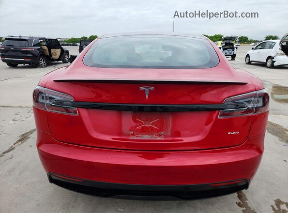 5YJSA1E65MF438657 2021 TESLA MODEL Red Vista trasera