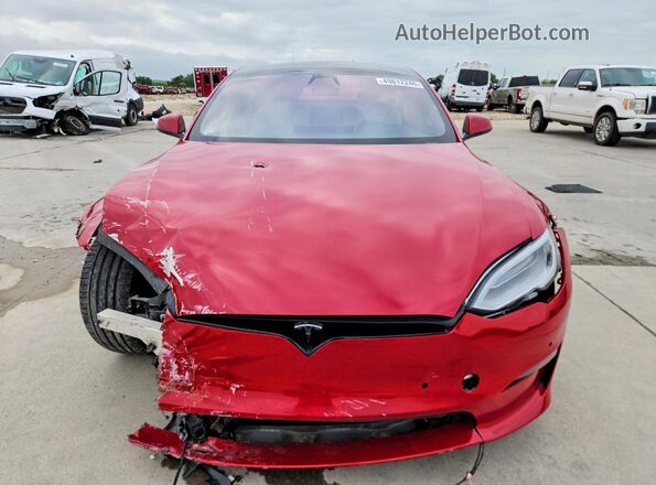 5YJSA1E65MF438657 2021 TESLA MODEL Red Vista frontal