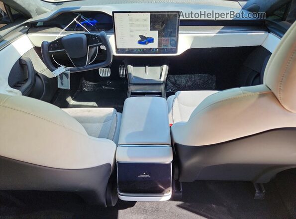 5YJSA1E66NF459809 2022 TESLA MODEL Синий Вид панели приборов