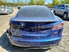 2022 Tesla Model S Синий vin: 5YJSA1E66NF459809
