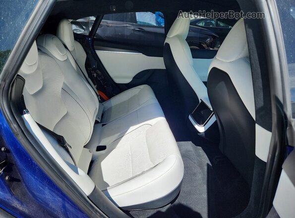 5YJSA1E66NF459809 2022 TESLA MODEL Синий Вид задних сидений