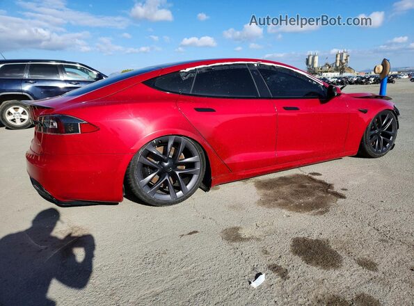 5YJSA1E66NF460796 2022 TESLA MODEL Красный Задняя правая четверть