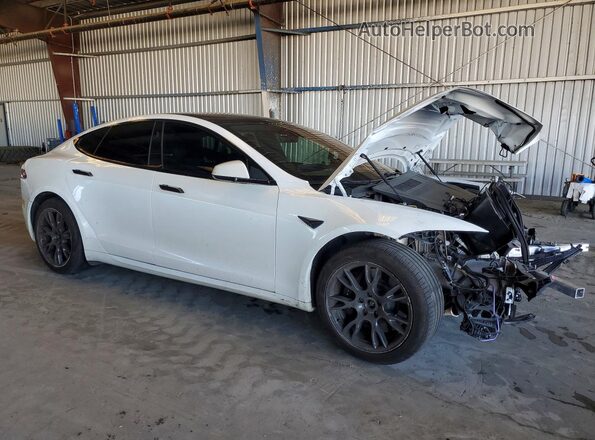 5YJSA1E67NF468812 2022 TESLA MODEL Белый Передняя правая четверть