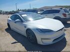2021 Tesla Model S Plaid Tri Motor All-wheel Drive White vin: 5YJSA1E68MF438295