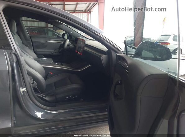 5YJSA1E69MF429458 2021 TESLA MODEL S Gray Widok wnętrza z przodu