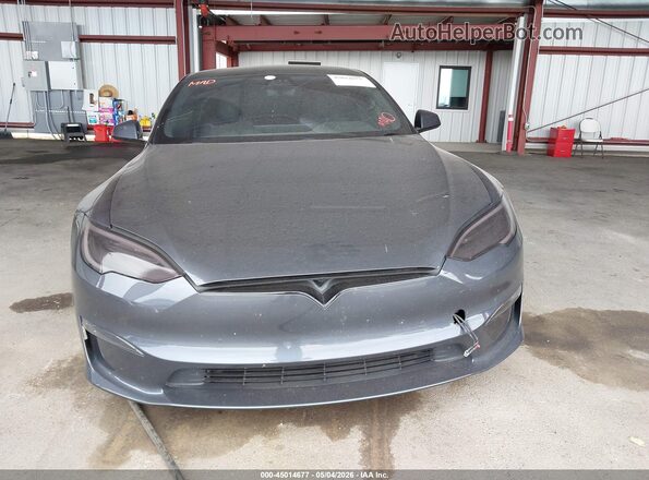 5YJSA1E69MF429458 2021 TESLA MODEL S Gray Widok wnętrza z tyłu