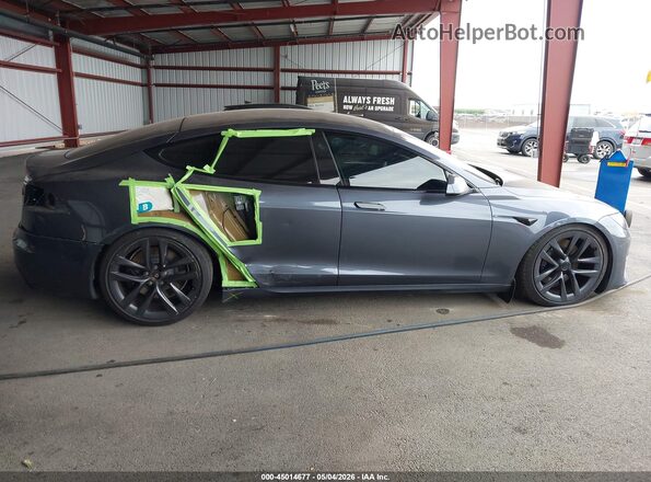 5YJSA1E69MF429458 2021 TESLA MODEL S Gray Widok z przodu