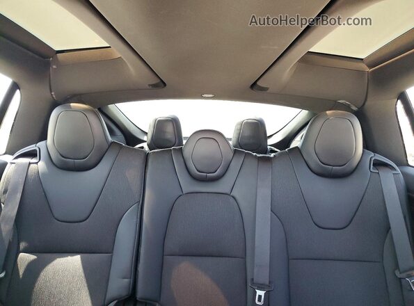 5YJXCAE2XJF113396 2018 TESLA MODEL Белый Вид задних сидений