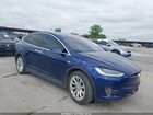 2021 Tesla Model X Long Range Dual Motor All-wheel Drive/long Range Plus Dual Motor All-wheel Drive Blue vin: 5YJXCBE20MF323340
