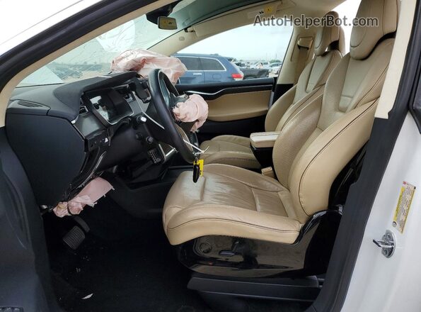5YJXCBE26GF016548 2016 TESLA MODEL Белый Вид салона спереди