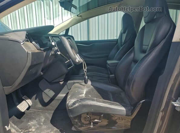 5YJXCBE40GFS00191 2016 TESLA MODEL Угольный Вид салона спереди