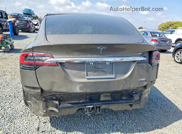 5YJXCBE48GF016326 2016 TESLA MODEL Gray Rear view