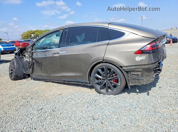 5YJXCBE48GF016326 2016 TESLA MODEL Gray Rear left