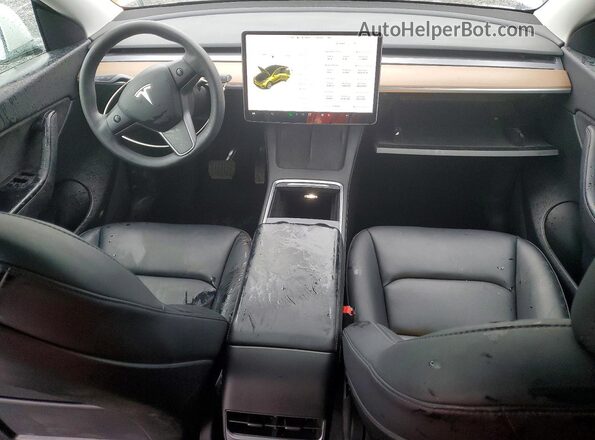 5YJYGAEE5MF196386 2021 TESLA MODEL White Vista del salpicadero