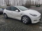 2021 Tesla Model Y White vin: 5YJYGAEE5MF196386