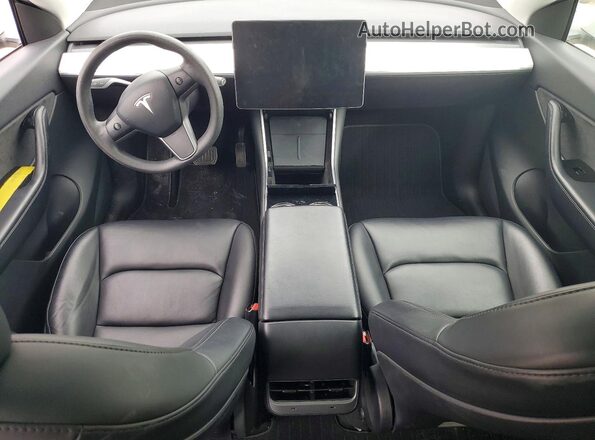 5YJYGDED0MF103718 2021 TESLA MODEL Белый Вид панели приборов
