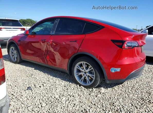 5YJYGDED4MF163078 2021 TESLA MODEL Red Rear left