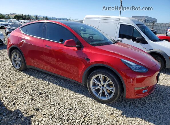 5YJYGDED4MF163078 2021 TESLA MODEL Red Front right