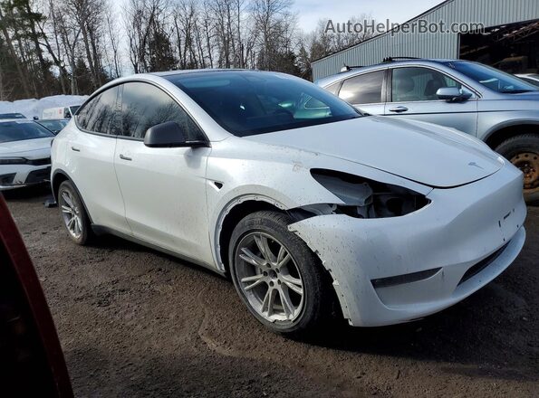 5YJYGDEE0MF194143 2021 TESLA MODEL Белый Передняя правая четверть