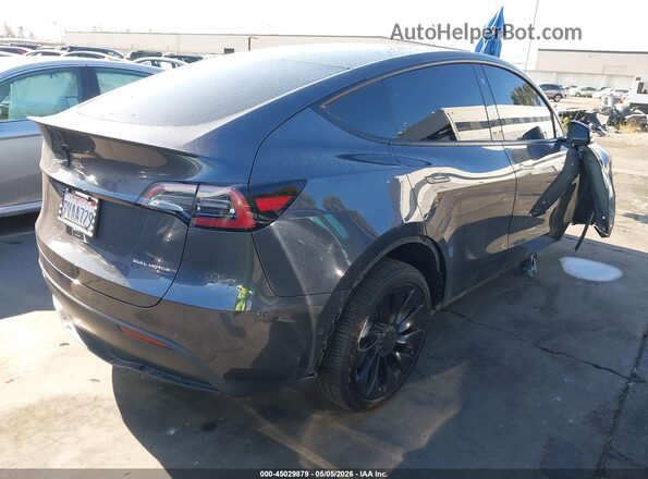 5YJYGDEE0MF285512 2021 TESLA MODEL Y Серый Задняя правая четверть