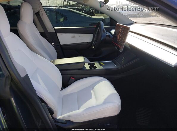 5YJYGDEE0MF285512 2021 TESLA MODEL Y Серый Вид салона спереди