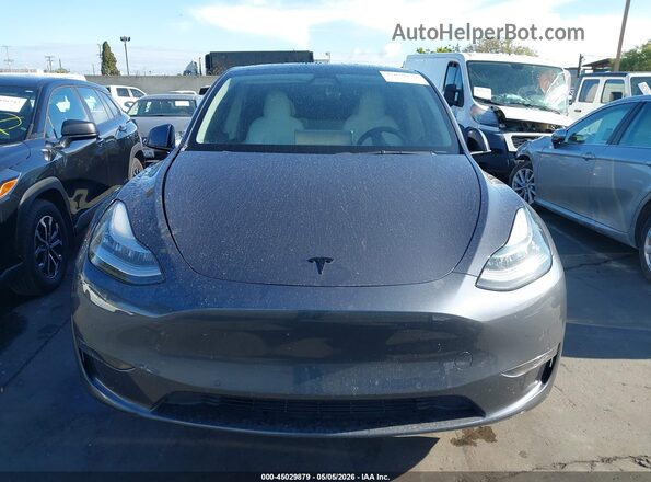 5YJYGDEE0MF285512 2021 TESLA MODEL Y Серый Вид задней части салона