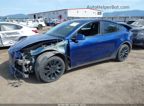 5YJYGDEE1LF046016 2020 TESLA MODEL Y Blue Передня ліва чверть