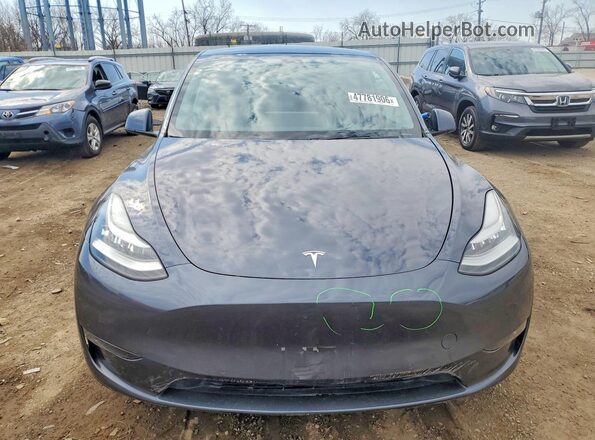 5YJYGDEE2MF067068 2021 TESLA MODEL Gray Front view